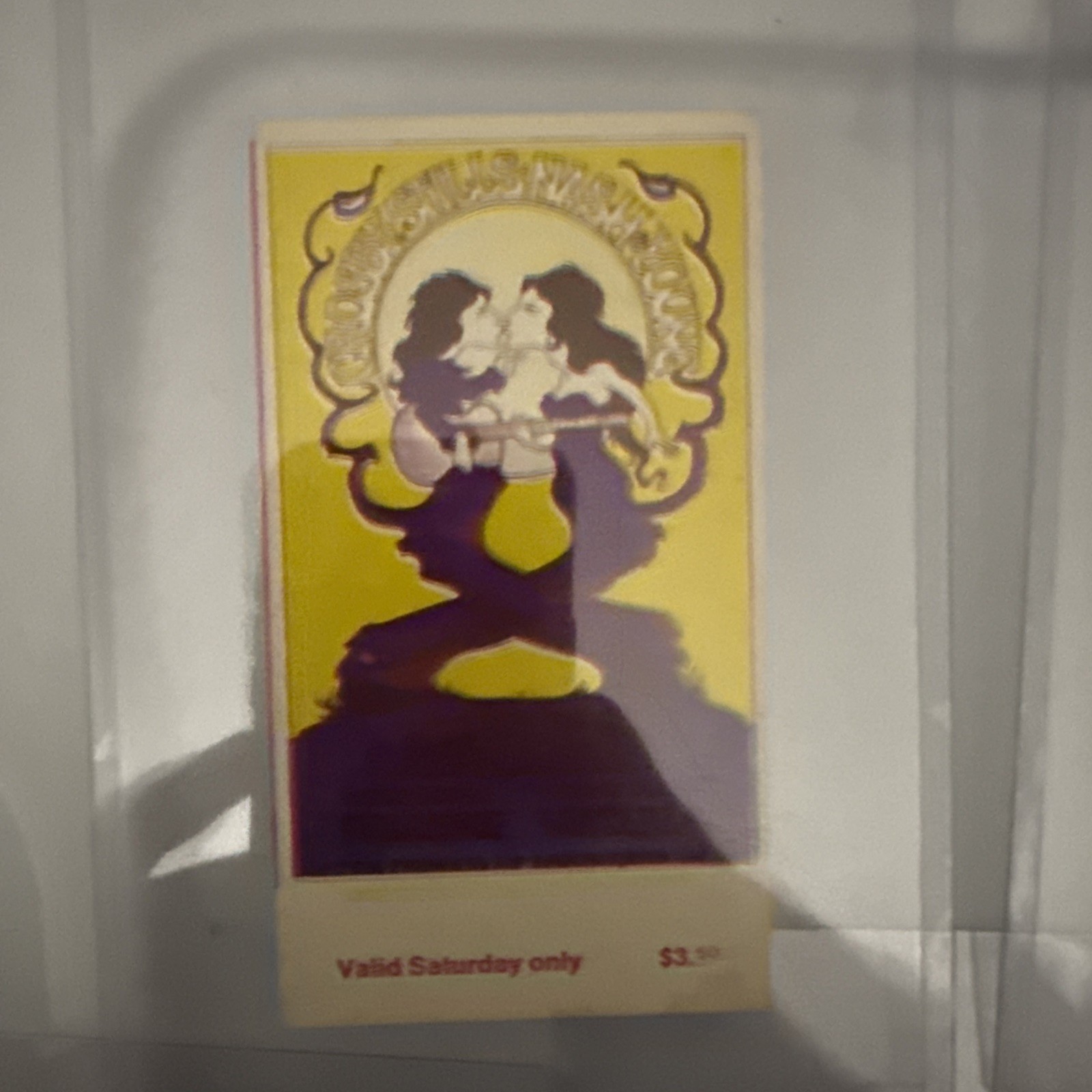 Crosby Stills Nash Young Vintage 1969 Fillmore West Ticket Stubs Lot Of 5