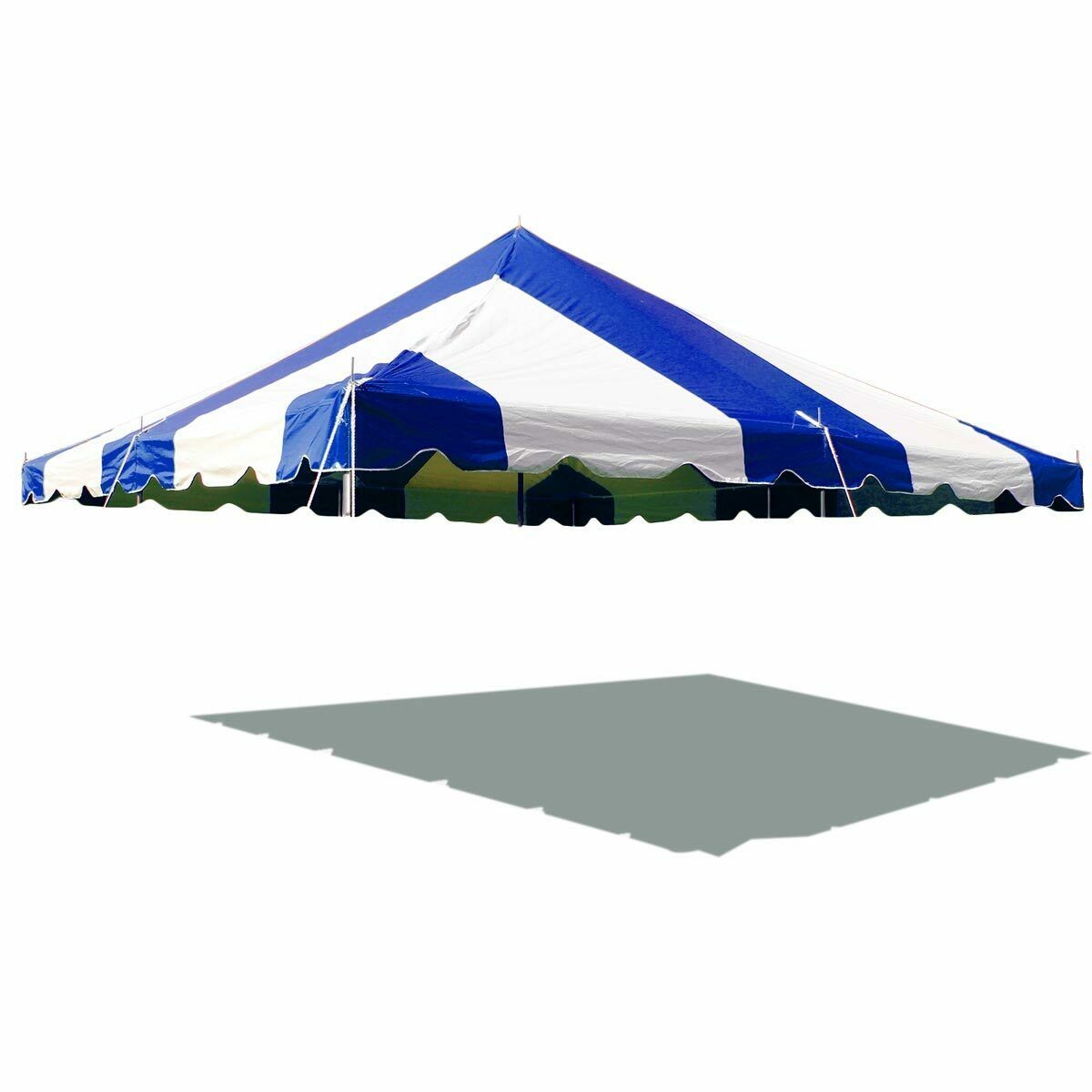 Replacement Pole Tent Canopy Top 20x20 Blue Cover for Party Gazebo