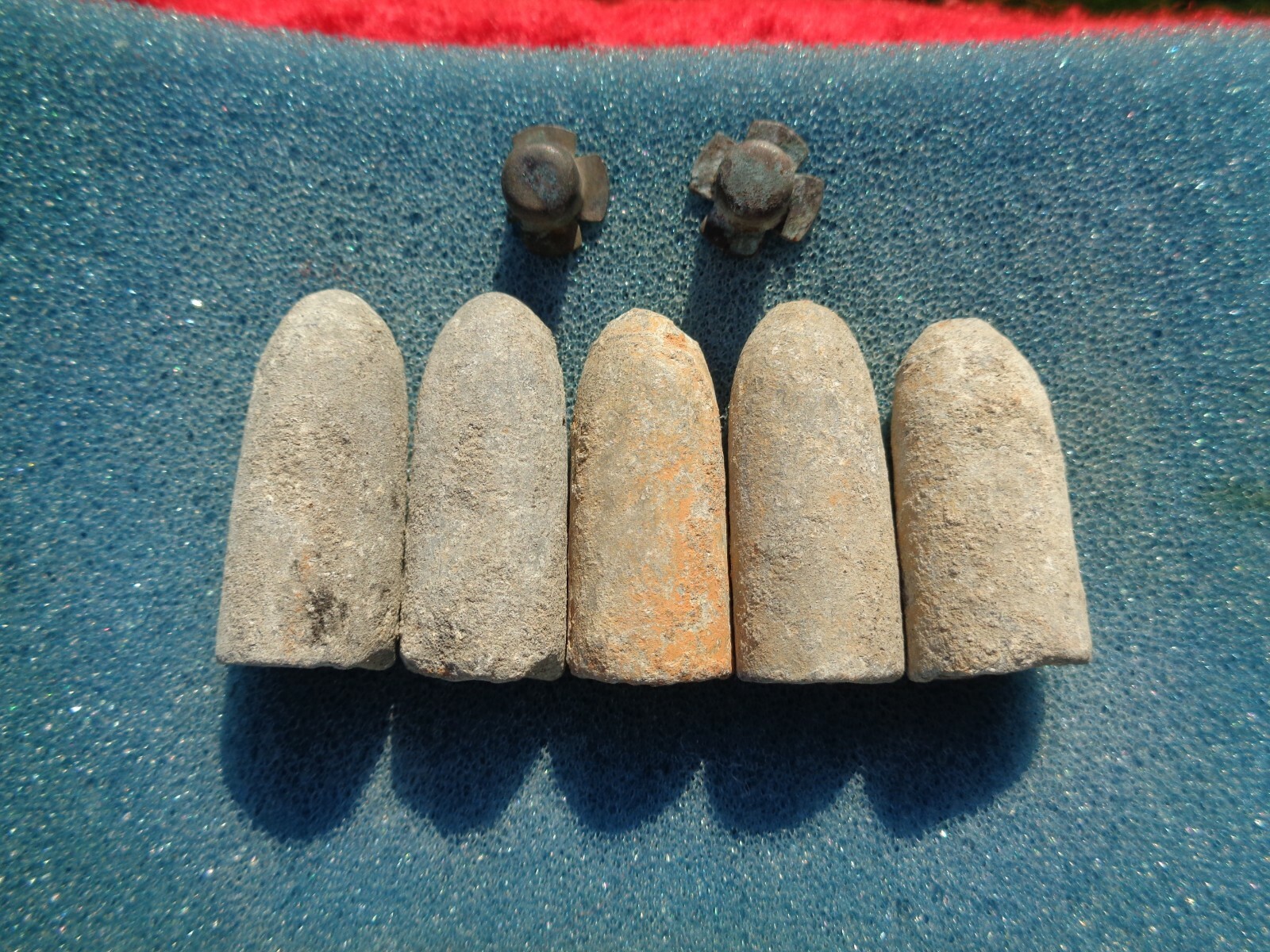 Savannah Recovered Civil War Confederate Enfield Bullet & P Cap