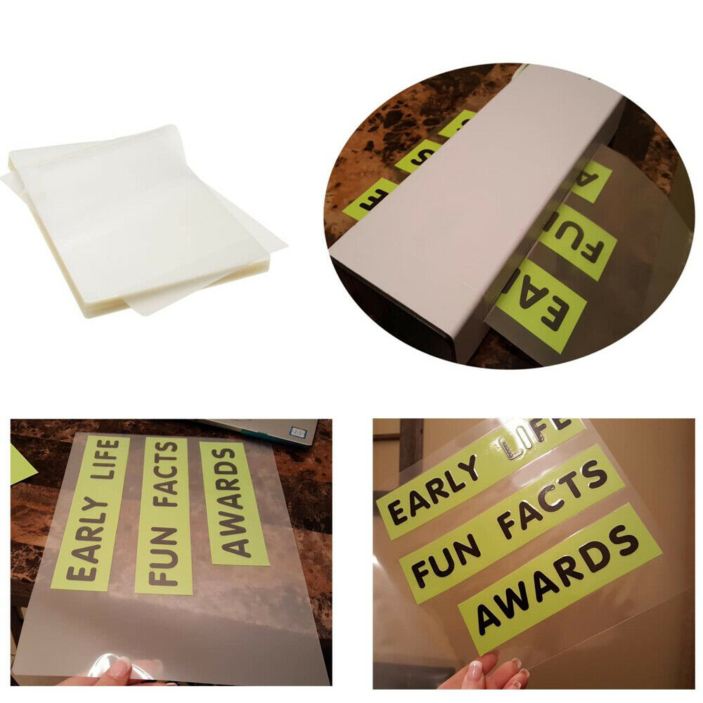 5 Mil Clear Thermal Laminating Pouches Letter 9"x11.5" Size Laminator Sheets