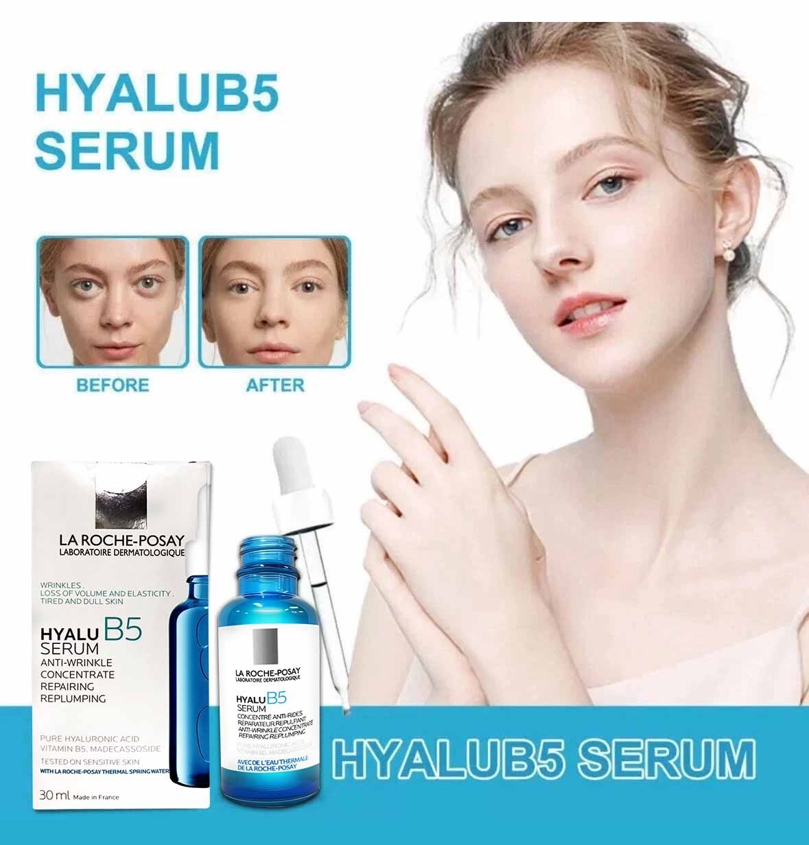 'La Roche Posay' Hyalu B5 serum Anti-Wrinkle Concentrate Repairing 30ML US SHIP