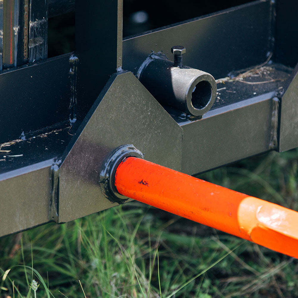 Titan Attachments HD Skid Steer Hay Frame Attachment, Two 49" Hay Spears