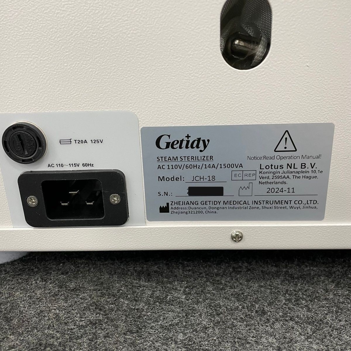 GETIDY JCH-18 Steam Sterilizer JC Series, 18 Liters, Used*