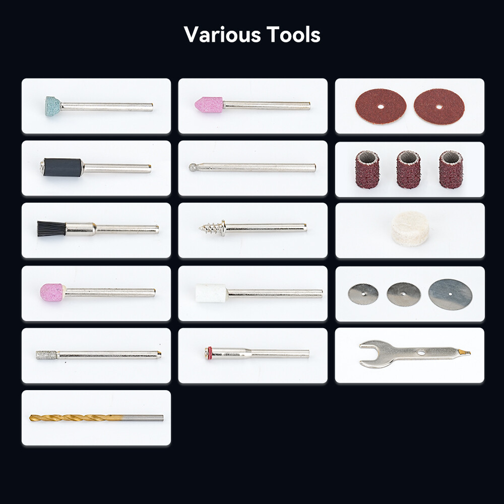 Creality Cordless Rotary Tool Kit 3.7V with Multi-functional 6 Variable Speeds