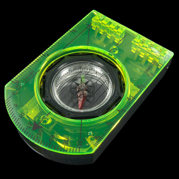 Explorer Folding Compass With Sighting/Signaling Mirror Ruler Inclination Scale