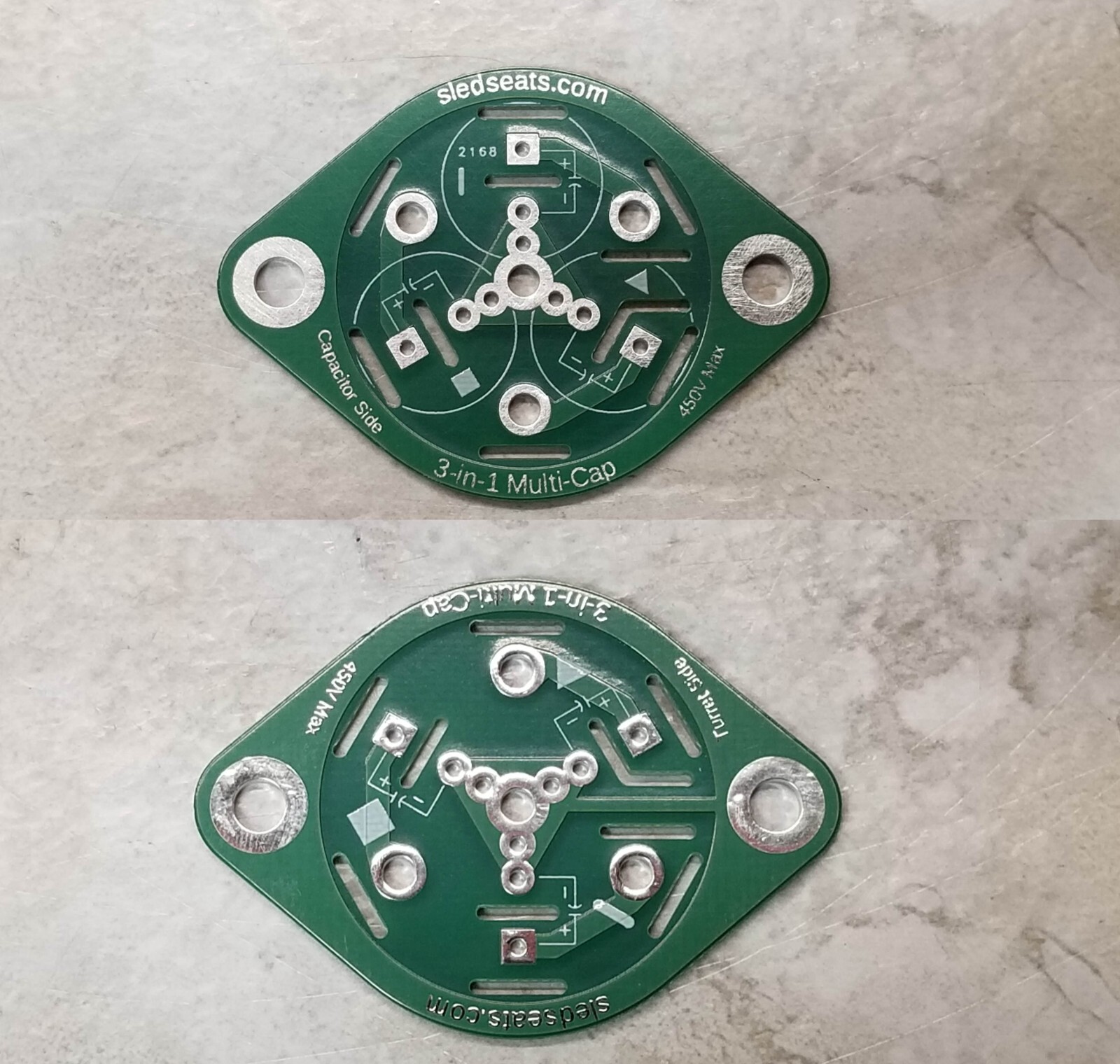 Multi Sector Section Capacitor Circuit Board KIT 450V up to three Capacitors 3-1