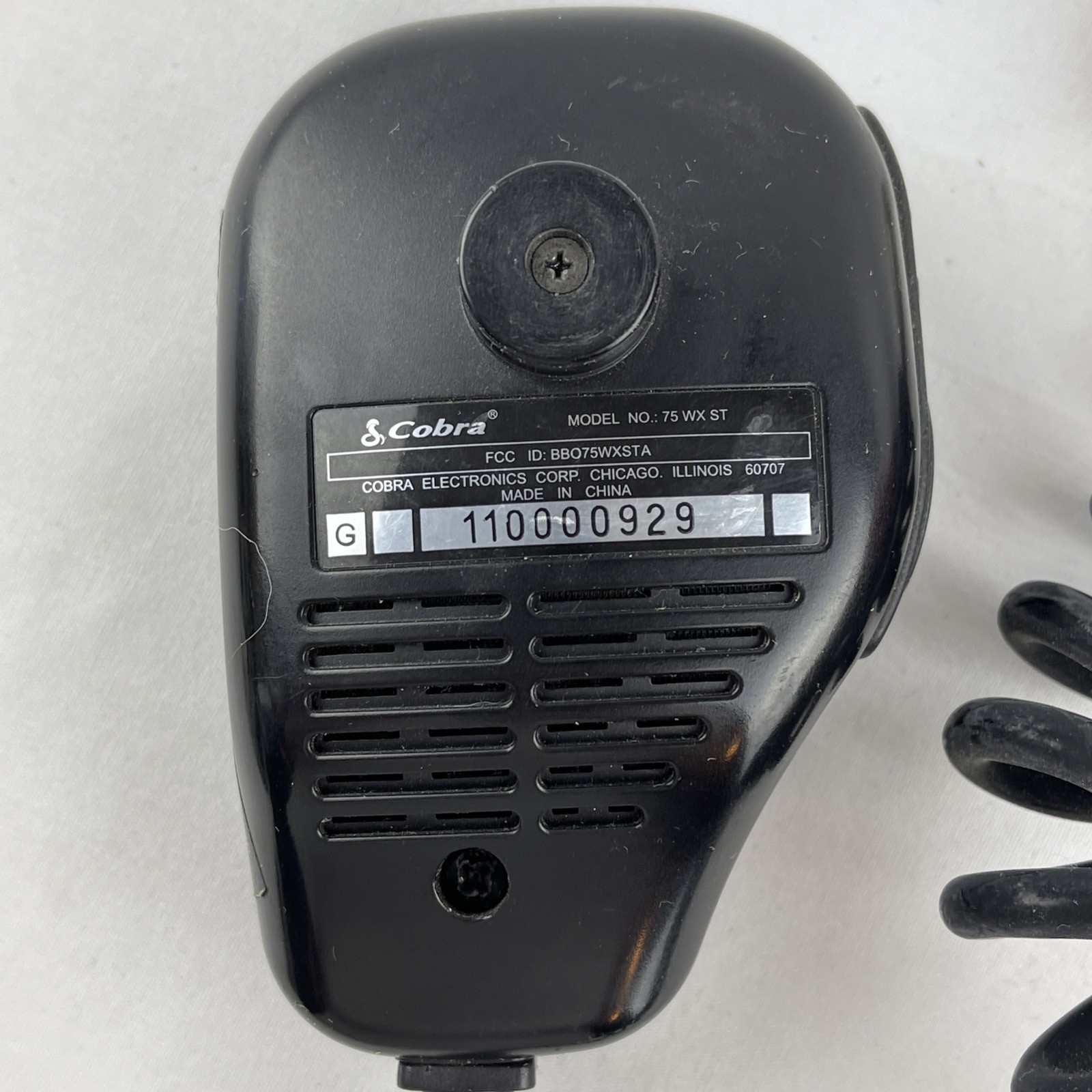 Cobra Sound Tracker Model 75 WX ST CB Microphone