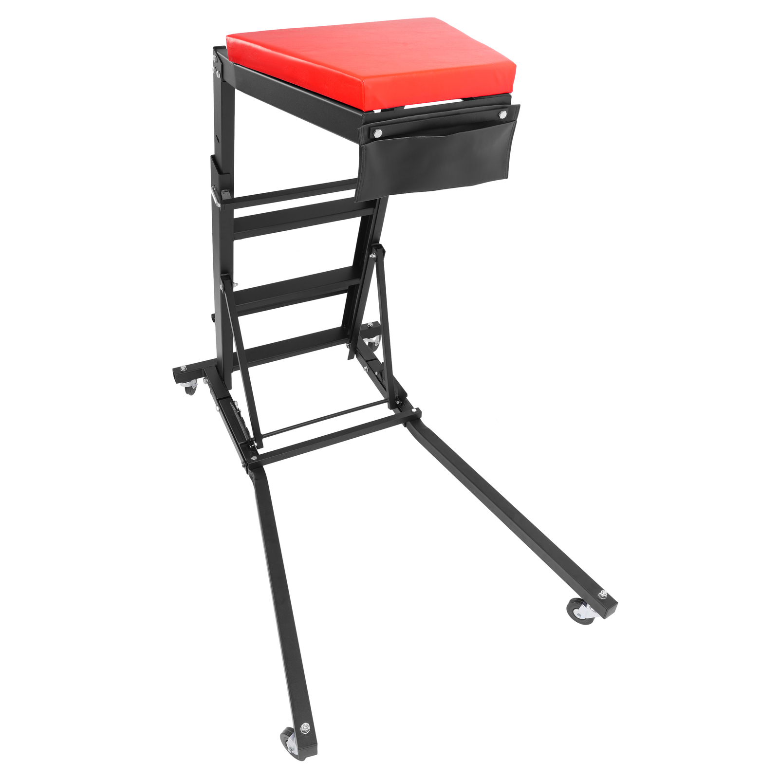 Foldable Automotive Topside Creeper Adjustable Height Movable Ladder 400Lbs