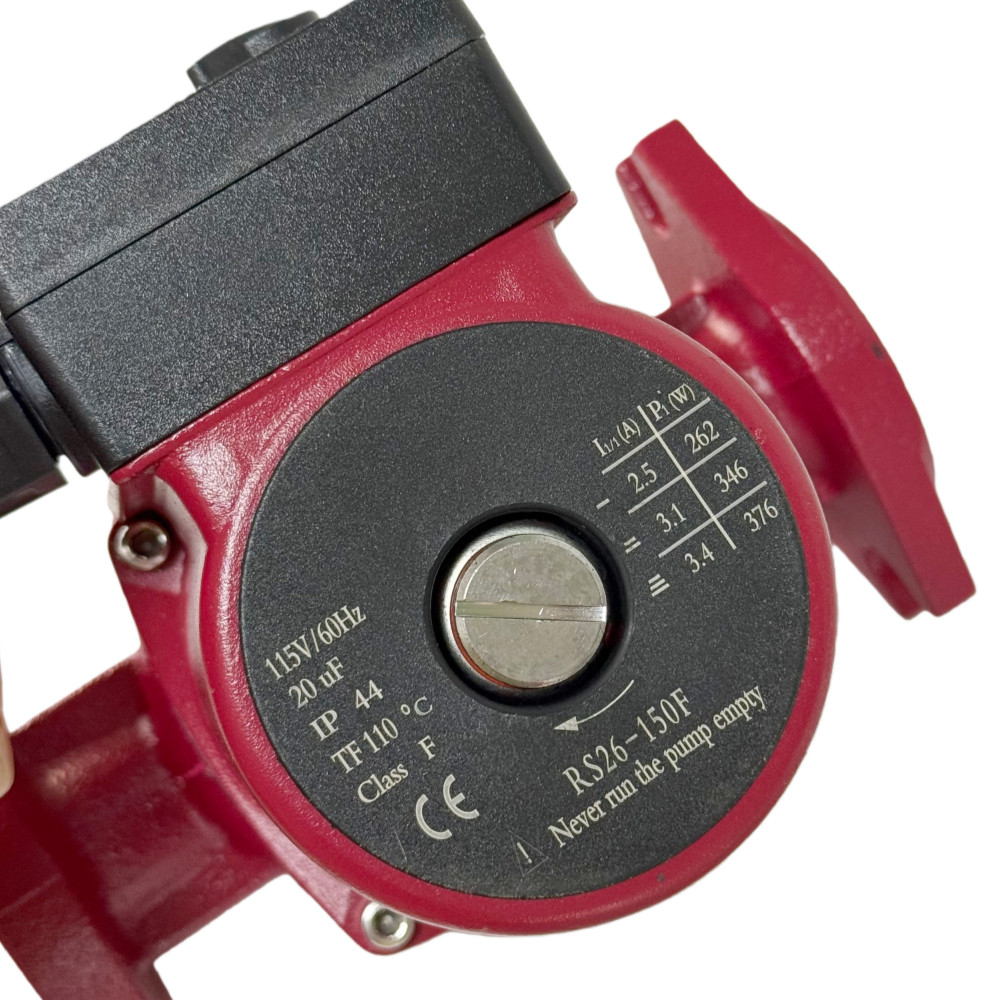 Cast Iron Circulator Pump 115V 1/3 HP Cast Iron For Grundfos 95906630 UPS26-150F