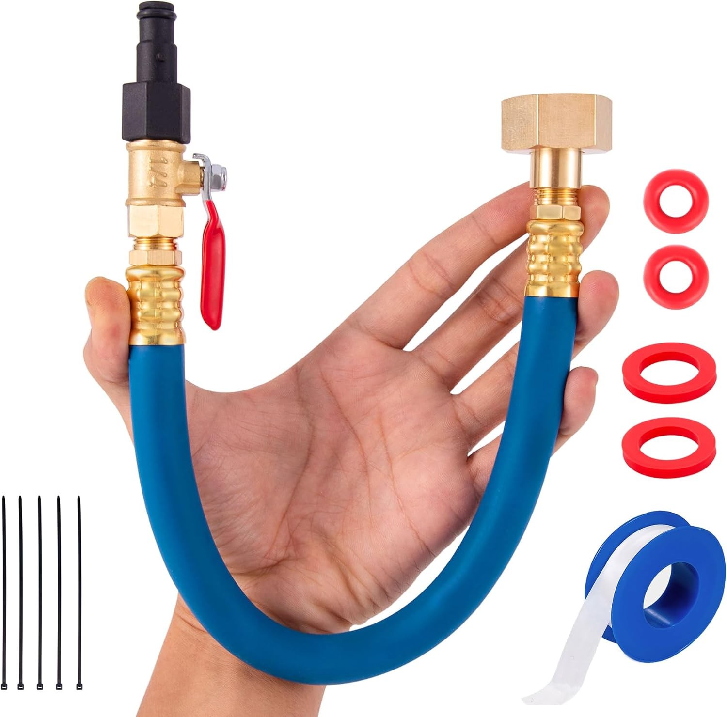 Flush Hose Fitting Kit for Yamaha WaveRunner Jet Ski Boat PWC VX FX GP Blue