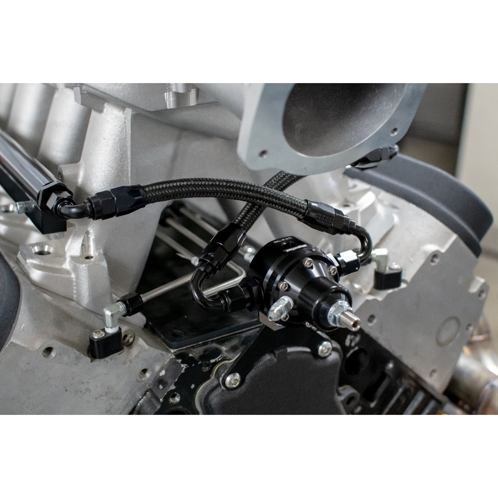 Motion Raceworks LS Timing Cover Fuel Regulator Bracket (Magnafuel)