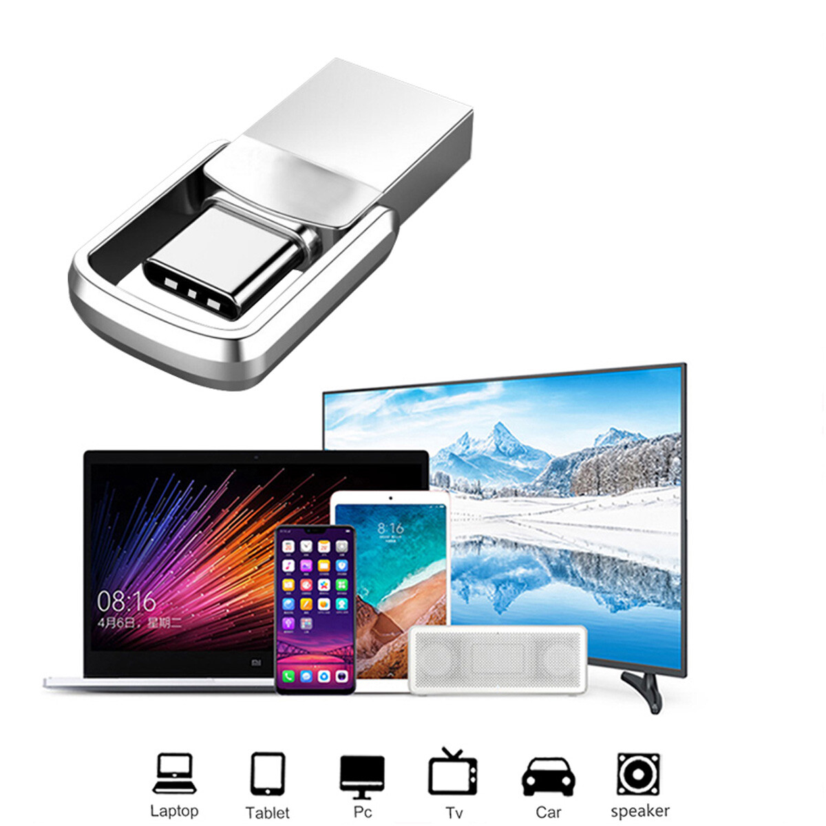 2x 1TB 2TB Type C USB 3.0 Flash Drive Thumb Drive Memory Stick for PC Laptop New