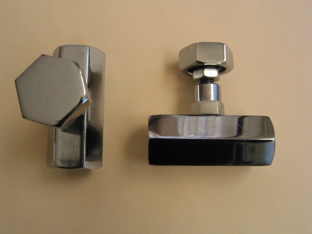 Lowrider Hydraulics 3/8" female to female slow down, 2 pieces, chrome