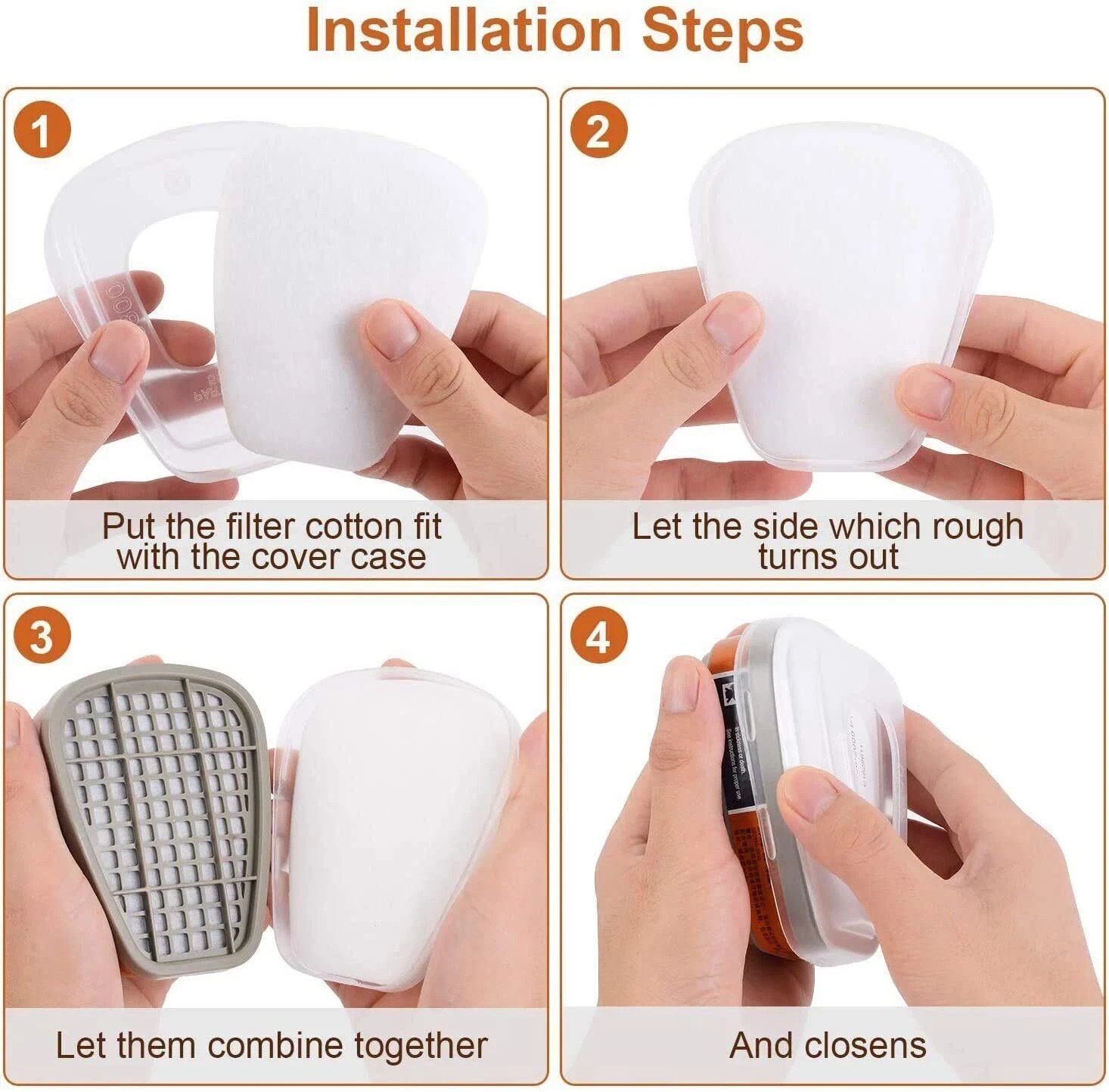 6001CN Organic Vapor Respirator Filters Cartridge For 6200 6800 7502 Gas Mask