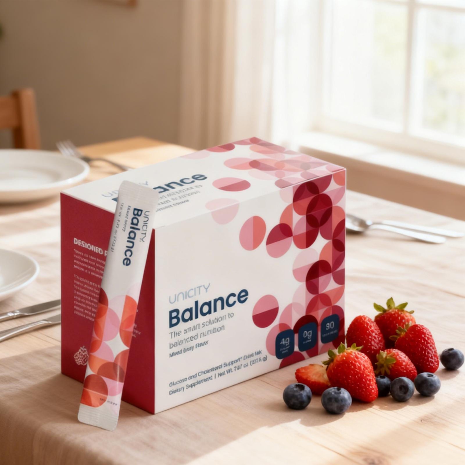 Unicity Balance NATURAL Mixed Berry, 30 Stick Packs
