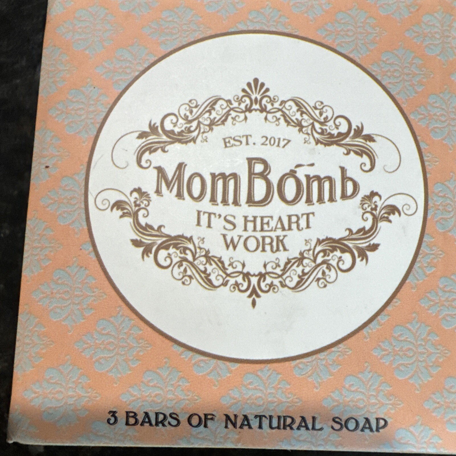 MomBomb 3 Bars Natural soap Vegan And Cruelty Free w All Natural Essential Oils