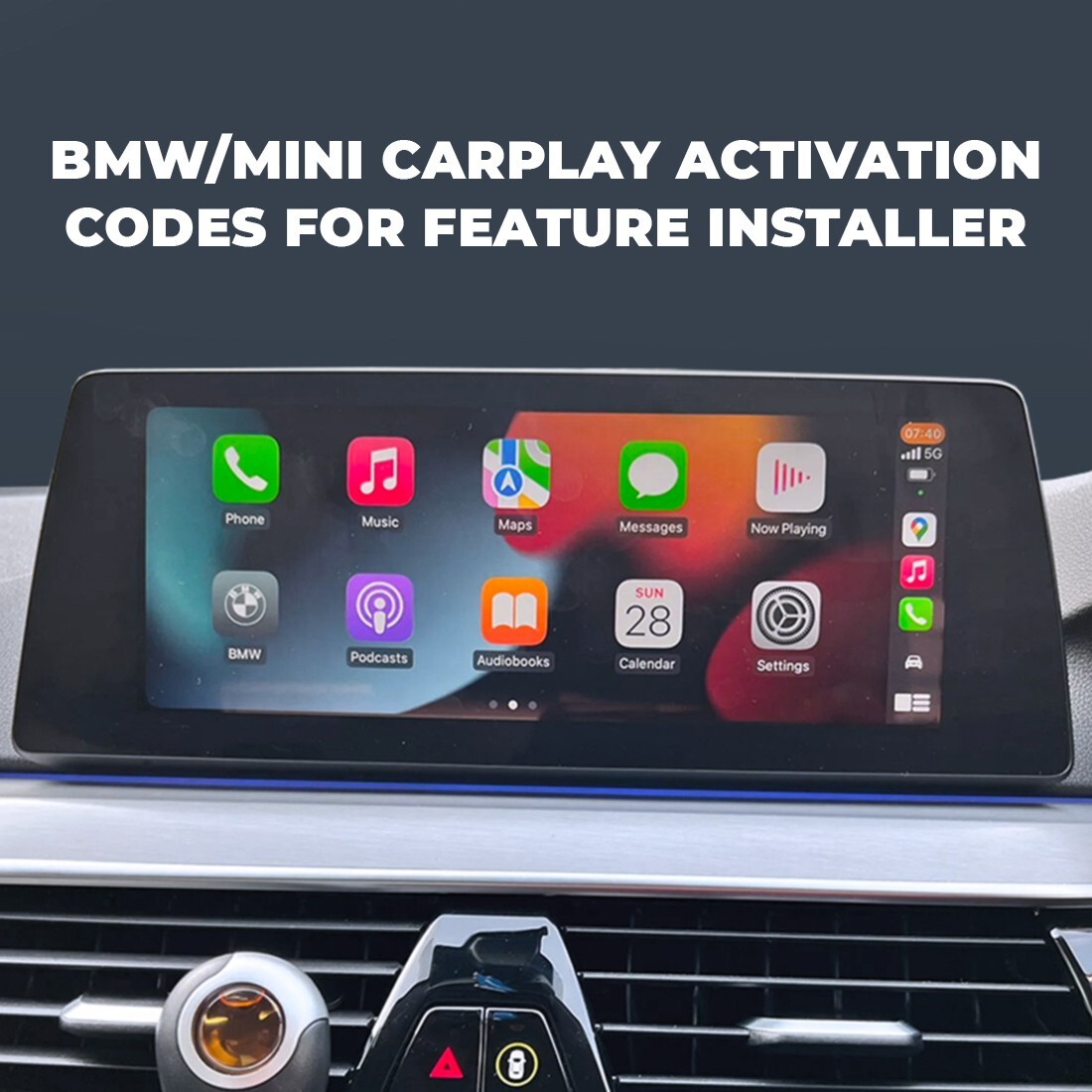 CarPlay Activation BMW / MINI FSC NBT EVO ID5/ID6 ( Apple CarPlay Activation )