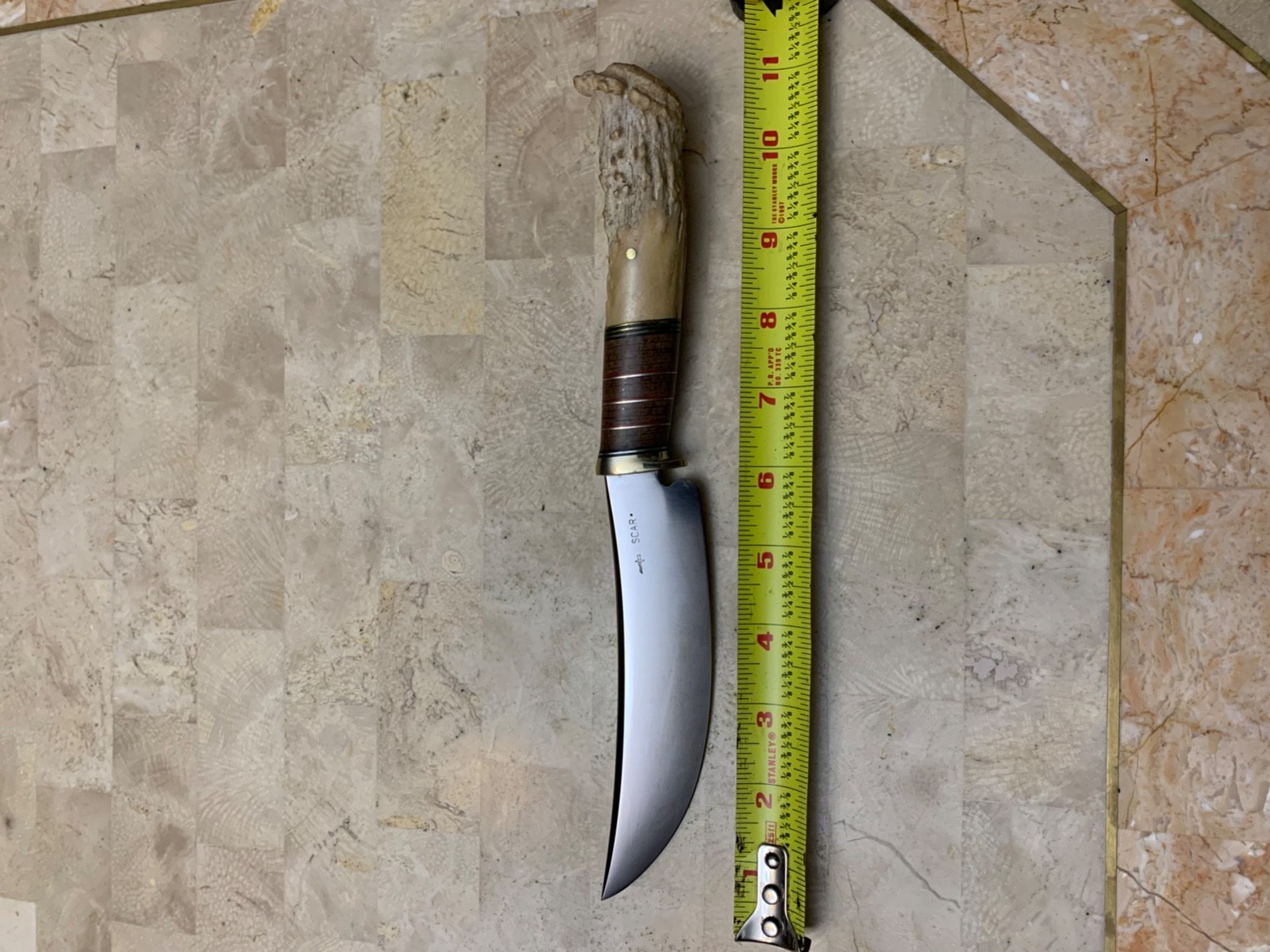 Scagel By SCAR Beautiful knife, Hunting...leather & stag handle, very well made