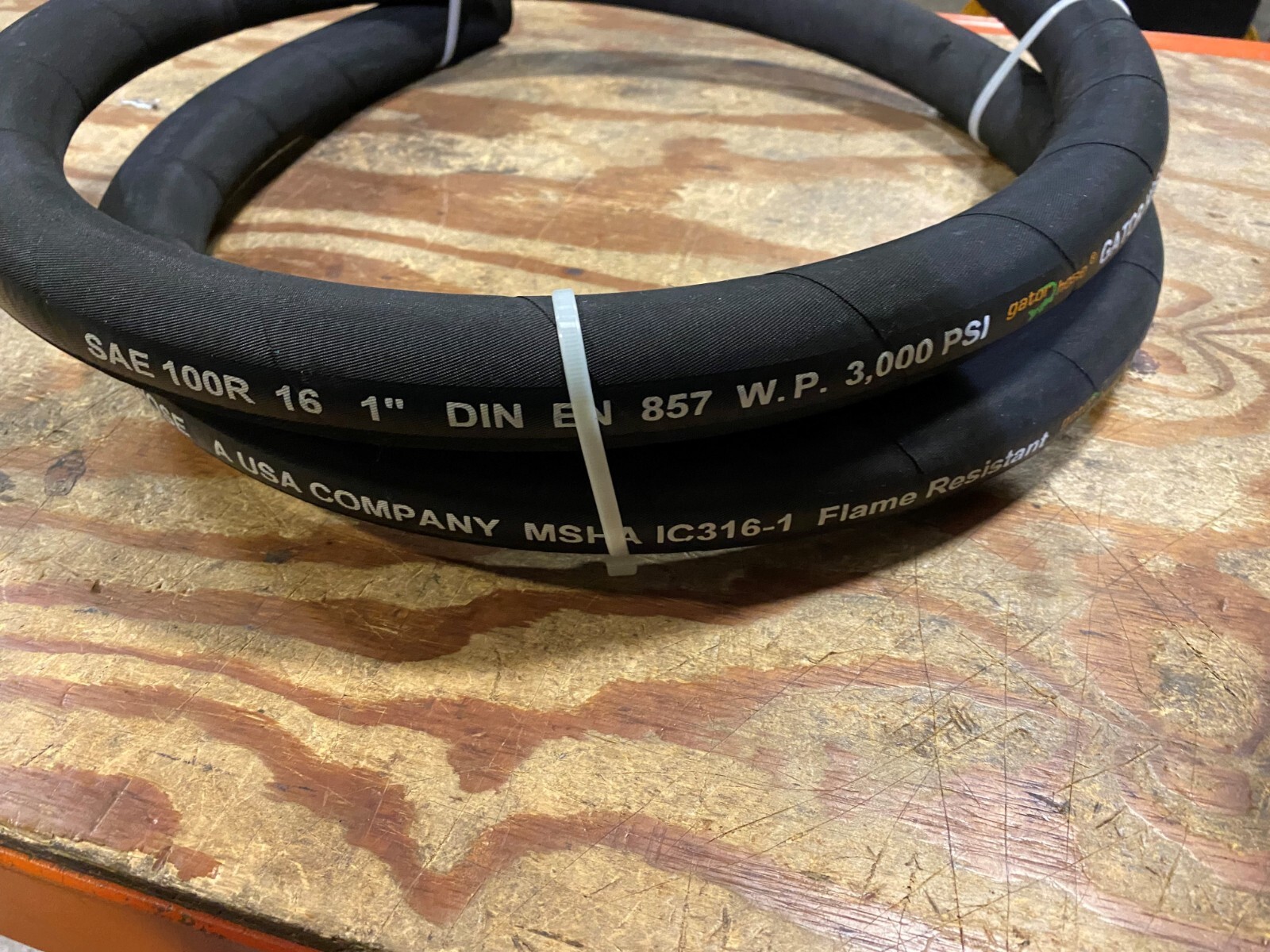 1" R16 hydraulic Hose 50 ft.  3,000 PSI 2 wire Hose OD 1.415