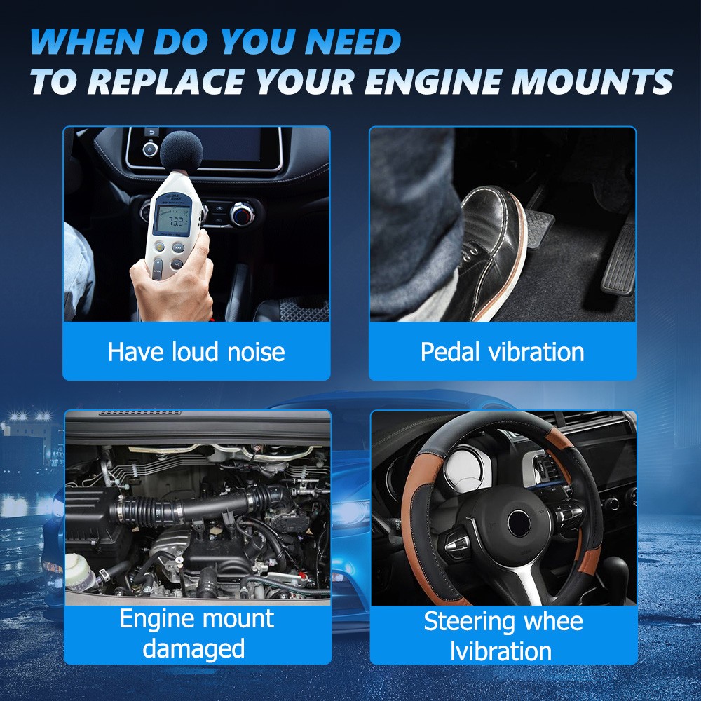 4pcs Engine Motor Mount For 2007 2008 2009 2010 2011 Toyota Camry 2.4L Automatic