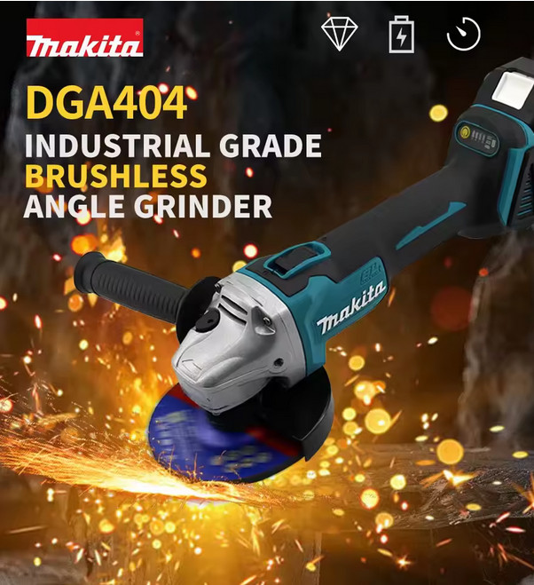 Makita 18V 125mm DGA404 Brushless Electric Angle Grinder High Power Rechargeable