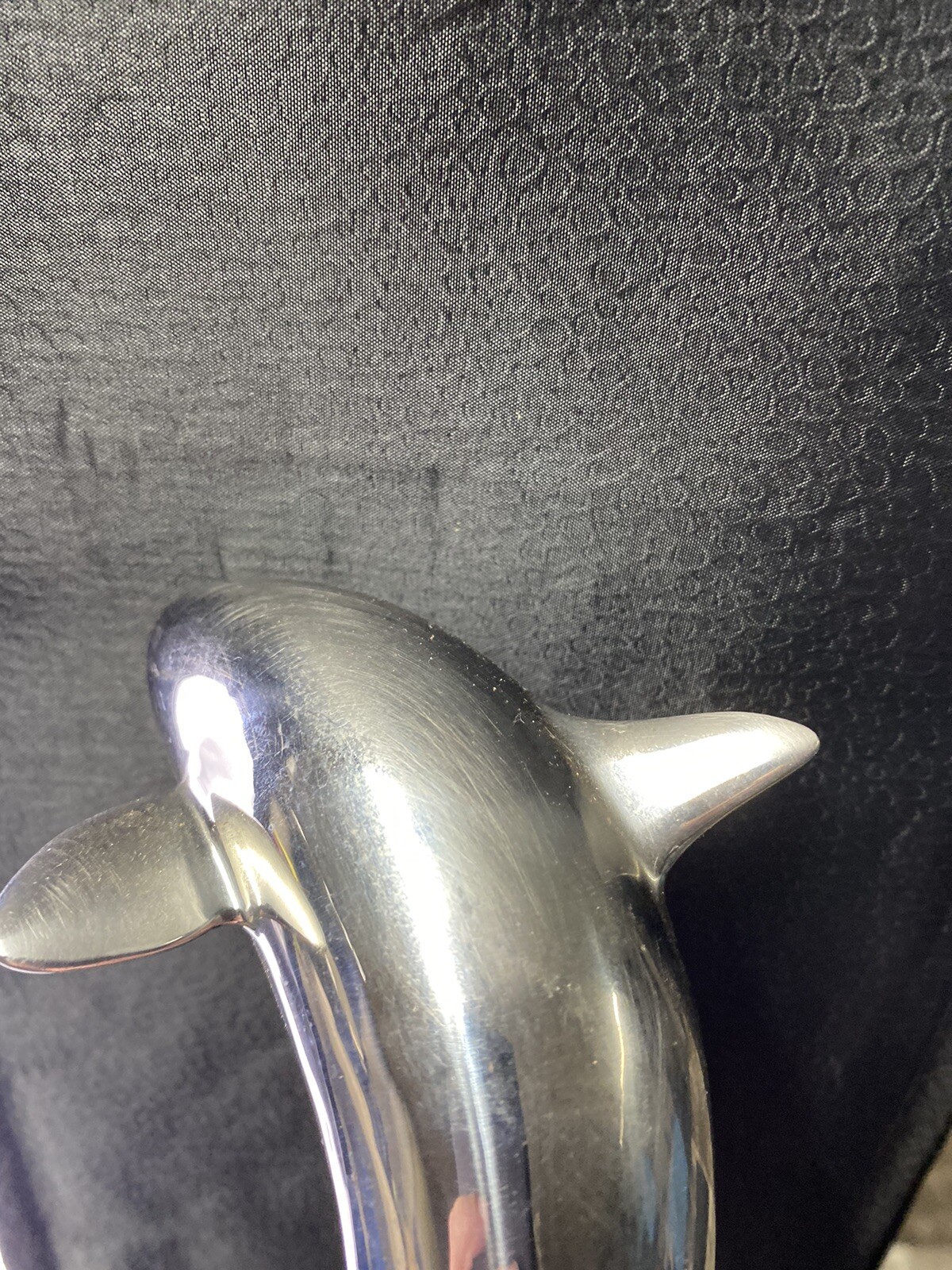 Vintage Silver Metal Dolphin Bottle Opener Rare Ocean Nautical