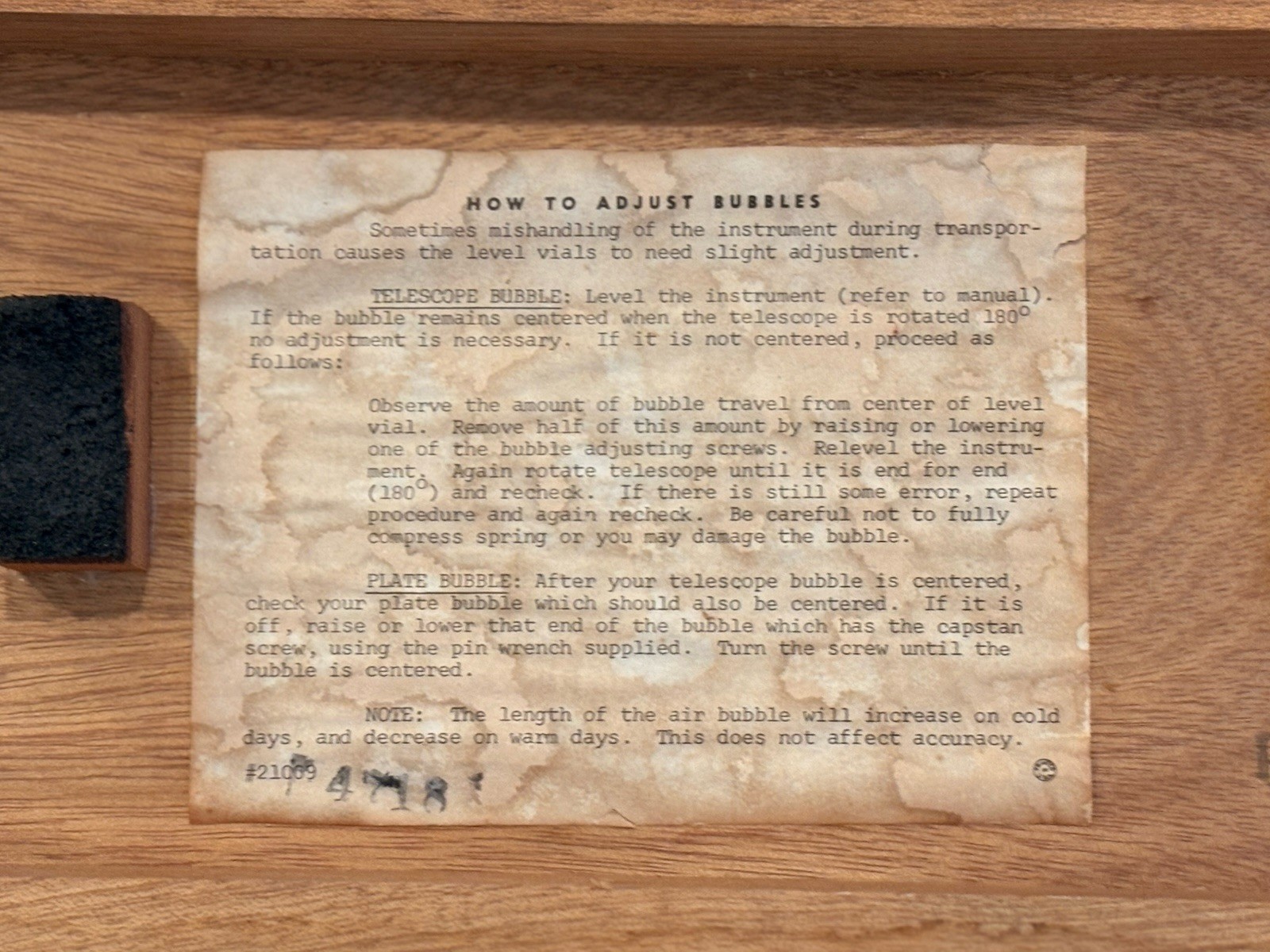 1960S BERGER ENGINEERING INSTRUMENTS SURVEYING TRANSIT LEVEL 200A w Box BOSTON