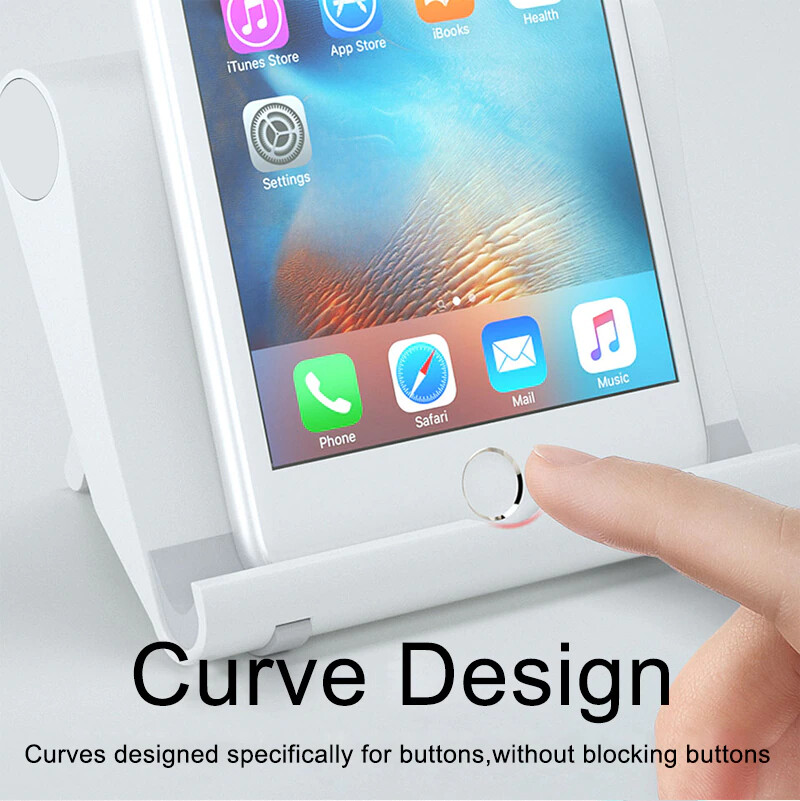 2 Pack Universal Foldable Desk Cell Phone Holder Mount Stand for Samsung iPhone