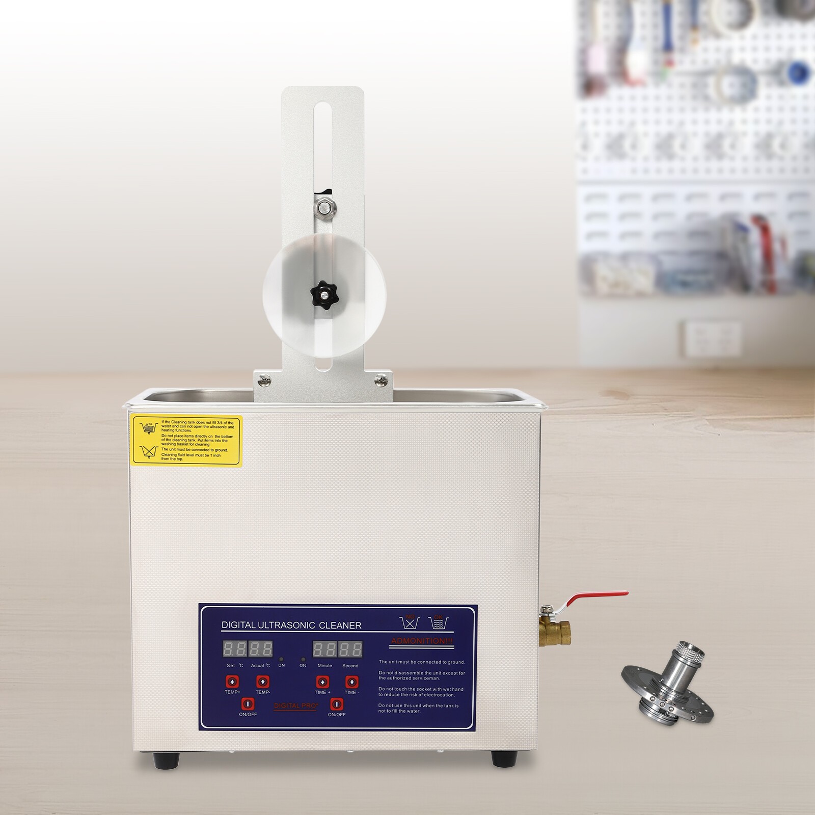 Liftable Album Disc Digital Ultrasonic Cleaner Vinyl Record Washing Machine 6.5L