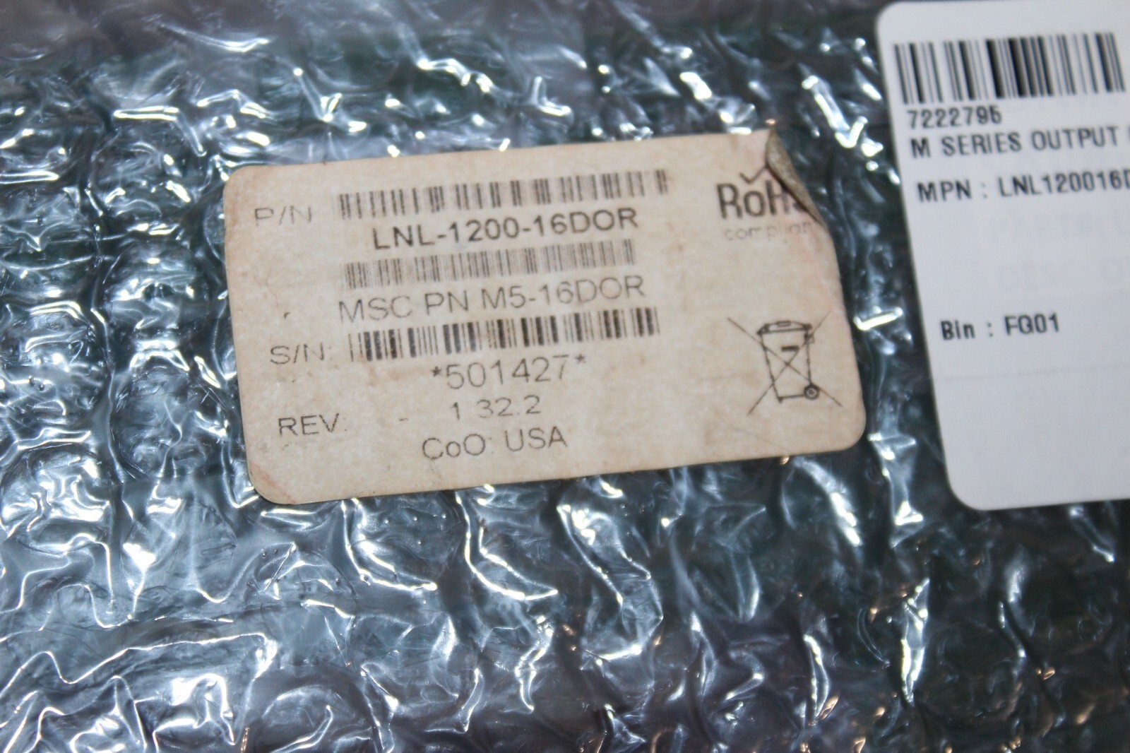 Lenel ~ LNL-1200-16DOR ~ LNL-1200 2 VDC 16 Relay Output Control Module ~ (p)