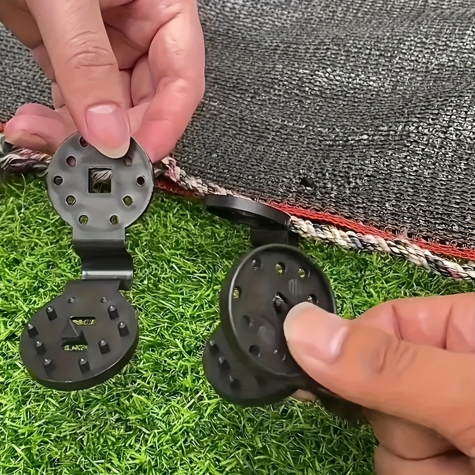 100PCS Black Plastic Net Clips - For Shade Cloth & Garden Netting Fixing