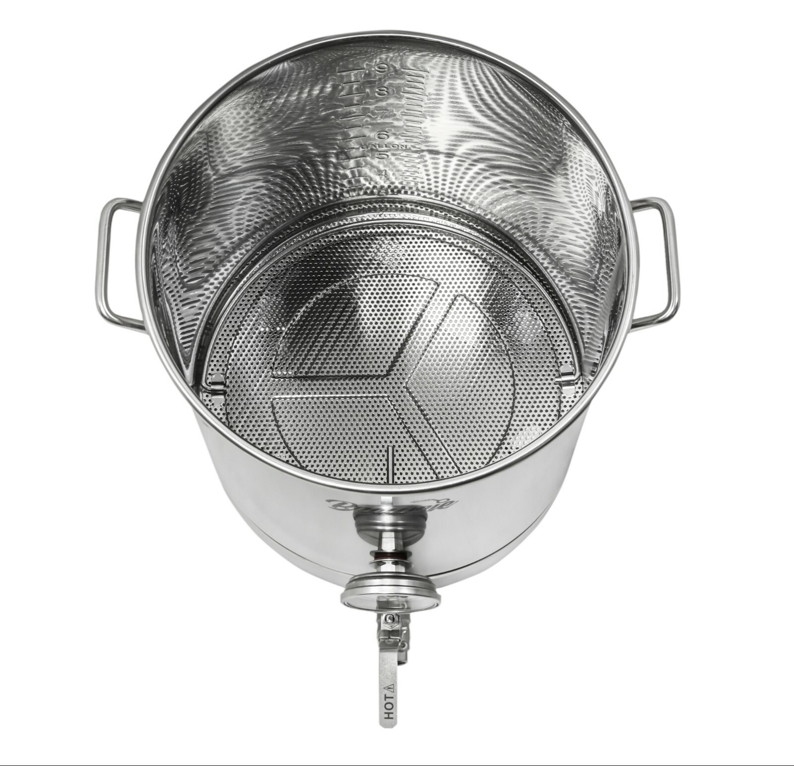 BREWSIE Stainless Steel Home Brew Kettle Thermometer, Ball Valve, Mash Tun