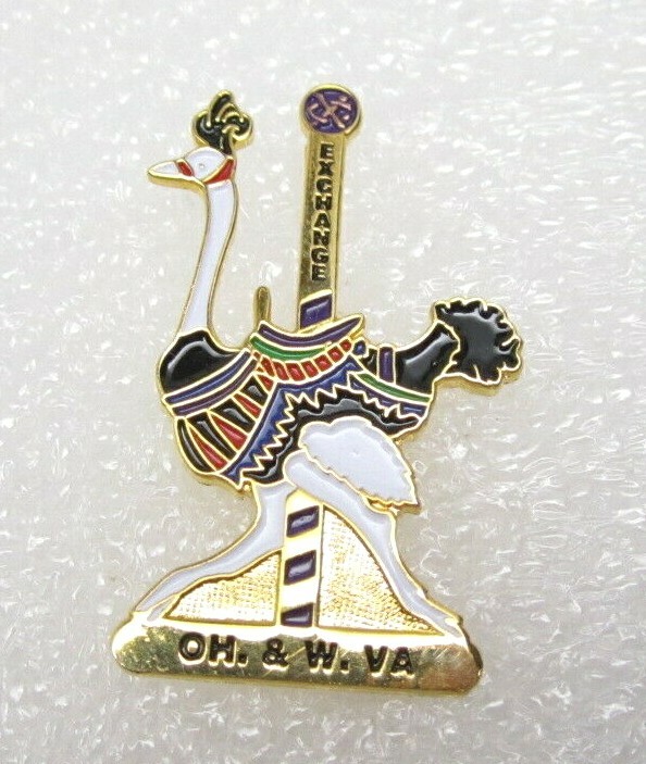 Ohio & West Virginia Exchange Ostrich Lapel Pin (B187)