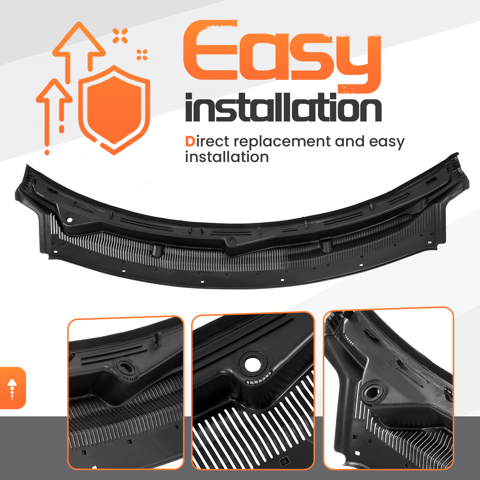 Top Windshield Wiper Cowl Grille For Ford Explorer 2011-2019 #FO1271109