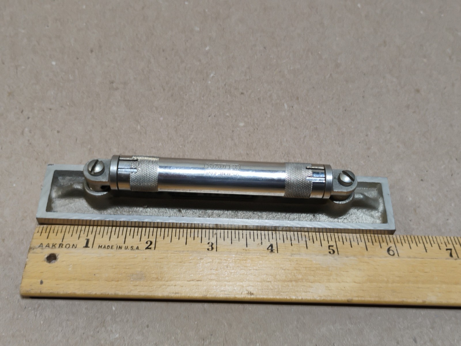 Vintage Stanley USA 6" No. 34 Machinist Level V Bottom - Nice