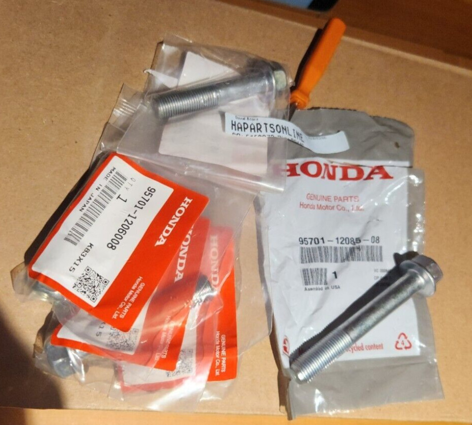 Honda Acura OEM K-Series Transmission Bolts 5PC Set K20 K24 K SWAP NEW