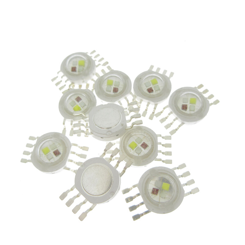 3W-18W RGB RGBW RGBWW RGBWY RGBWYV High Power LED Chip 4/ 6 / 8 /10/12 pin bead