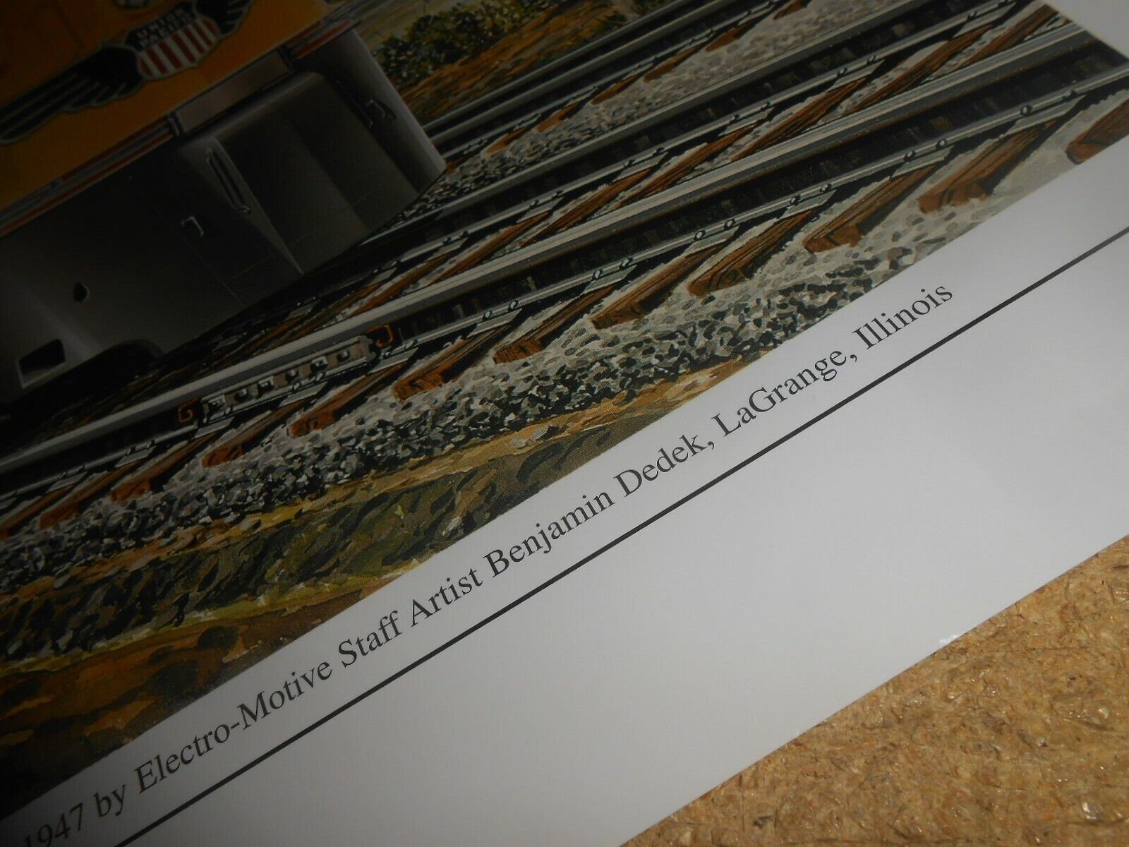 Emd Electro Motive Union Pacific F3 ABBA Freight Train Poster 24 X 17