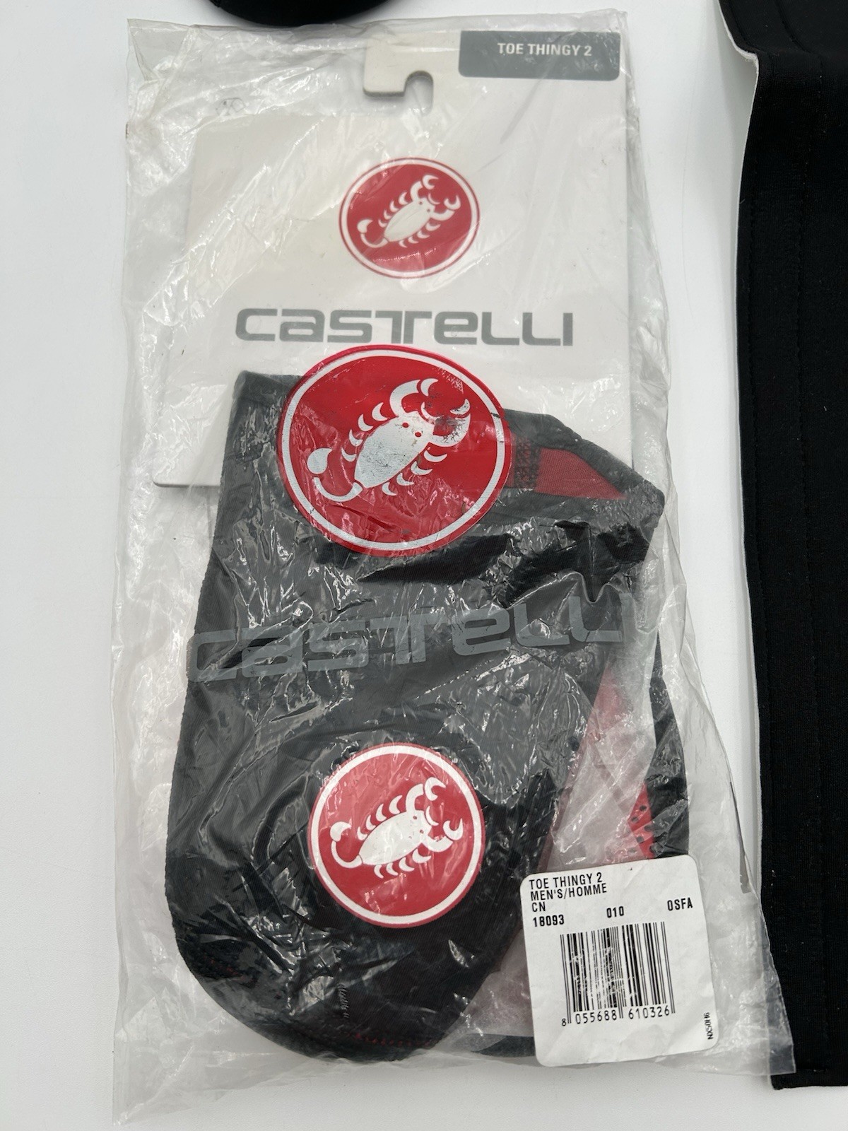 Castelli Toe Thingy 2 Cycling Toe Neoprene Covers Bundle With Cord Keeper