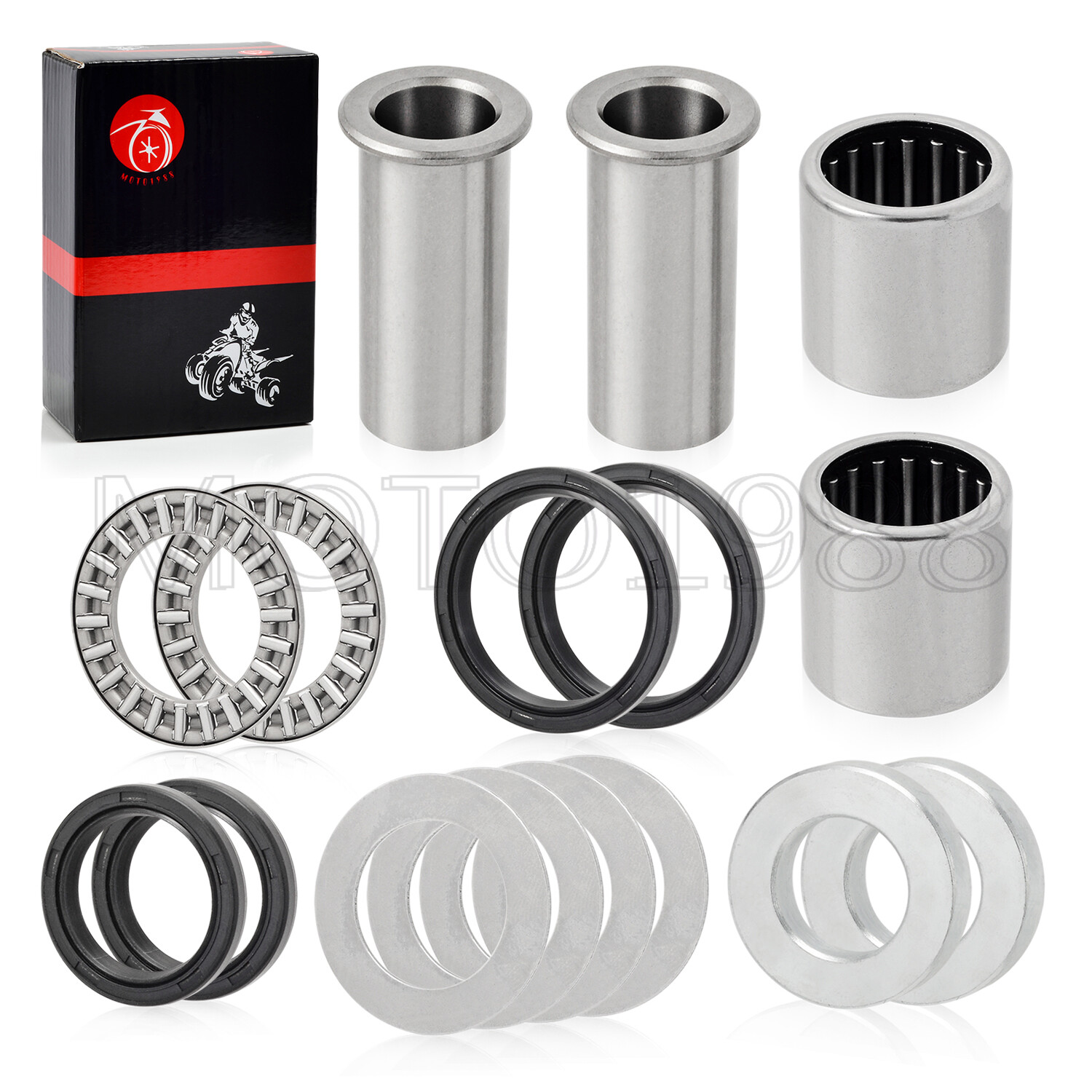 Swing Arm Bearings Seals Rebuild Kit for Suzuki RM125 RM250 96-08 RMZ250 RMZ450