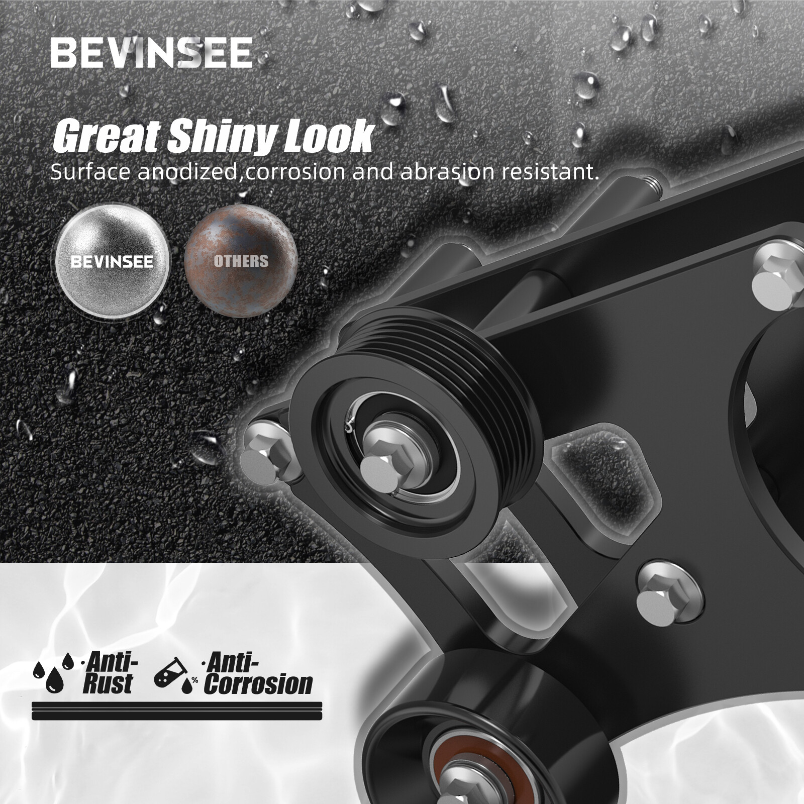 High Mount Alternator Only Bracket For LS Swap For LS Truck 4.8L 5.3L 6.0L 6.2L