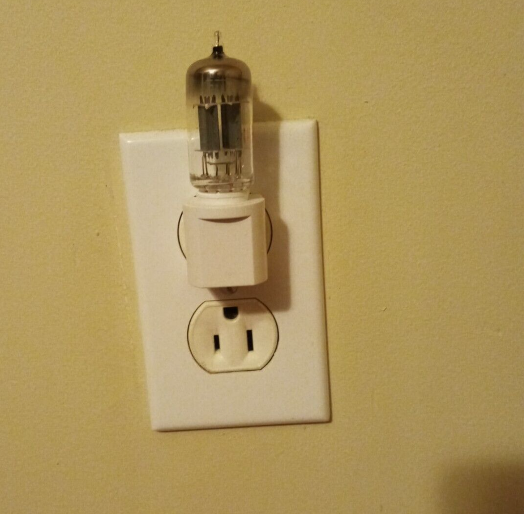 TNTUBES Night Light New 12AX7A Style Vacuum Tube LED White Auto Light Sensing