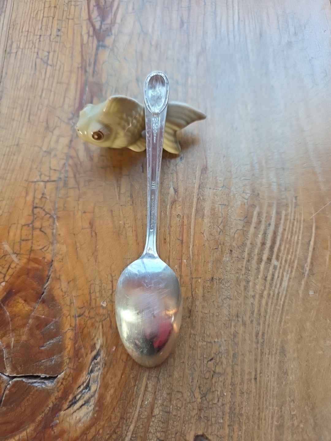 Vintage James Buchanan 1860 The Pony Express Silverplate Spoon Wm Rogers 6.5"