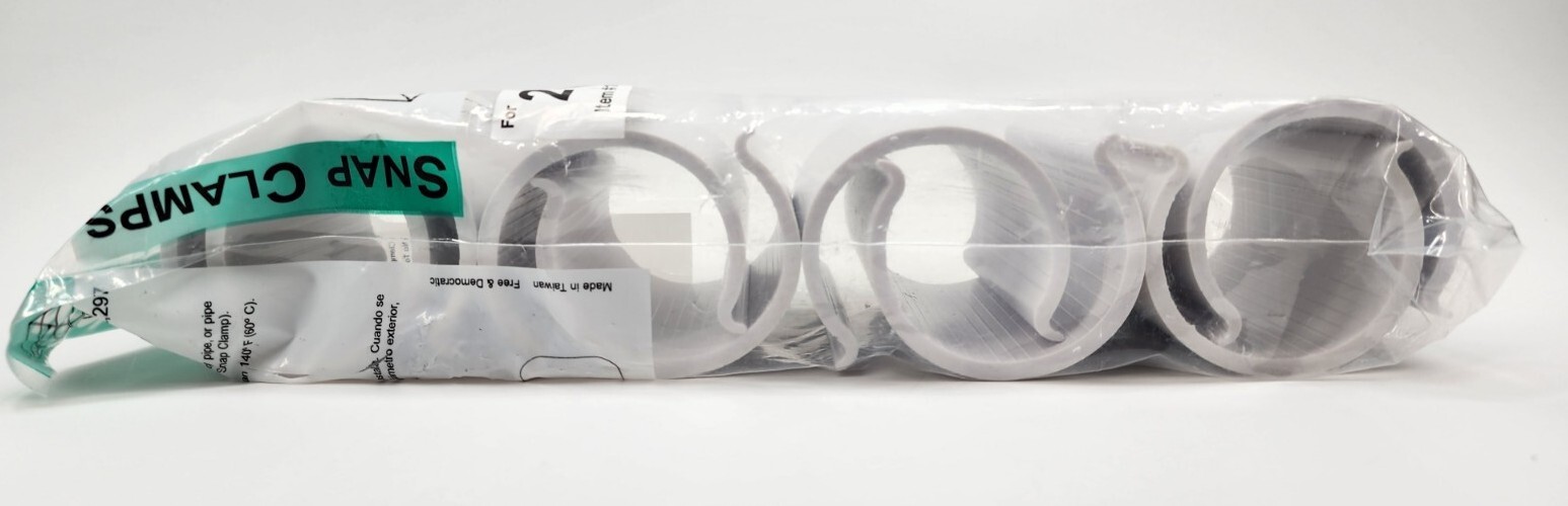 Circo #16 Snap Clamps, Attach Tarps, Netting, Or Shade Cloth To Pipe, 8 Pack