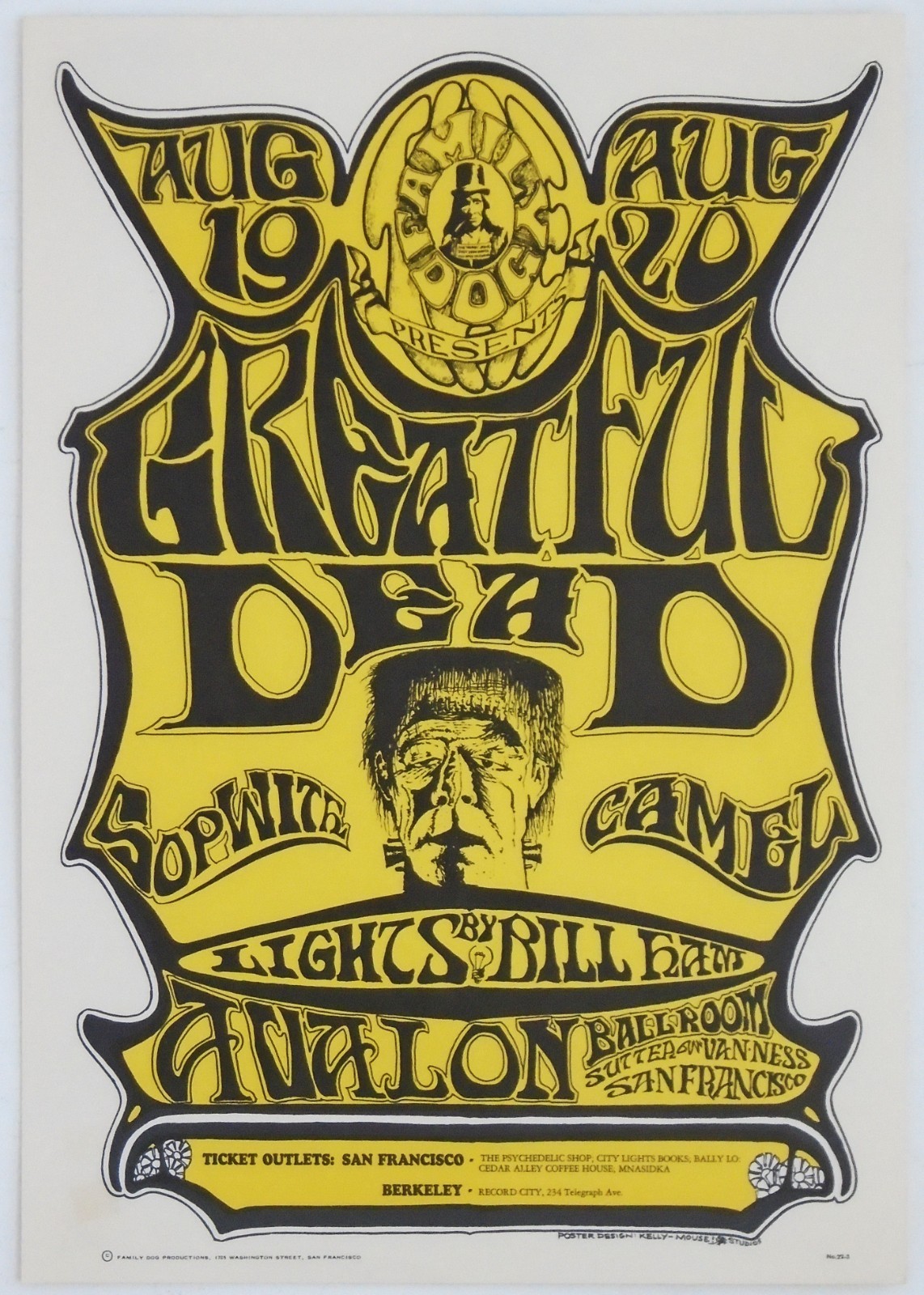 FD 22-B Grateful Dead Mouse/Kelley 1966 Avalon Ballroom Concert Poster
