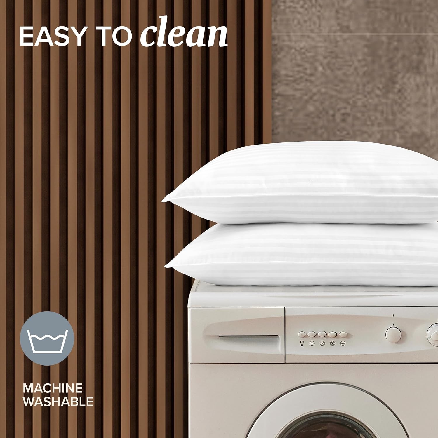 Beckham Hotel Collection Bed Pillows Standard/Queen Size Set of 2 Original down