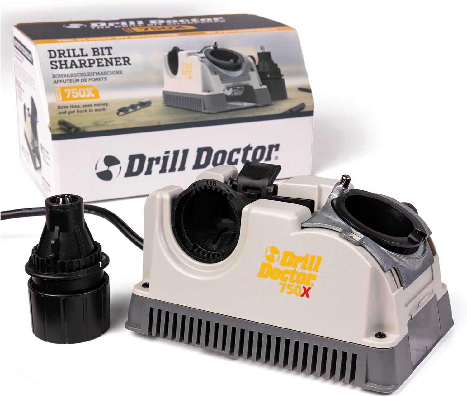 Drill Doctor DD750X Professional Drill Bit Sharpener: 3/32" to 3/4" Bits
