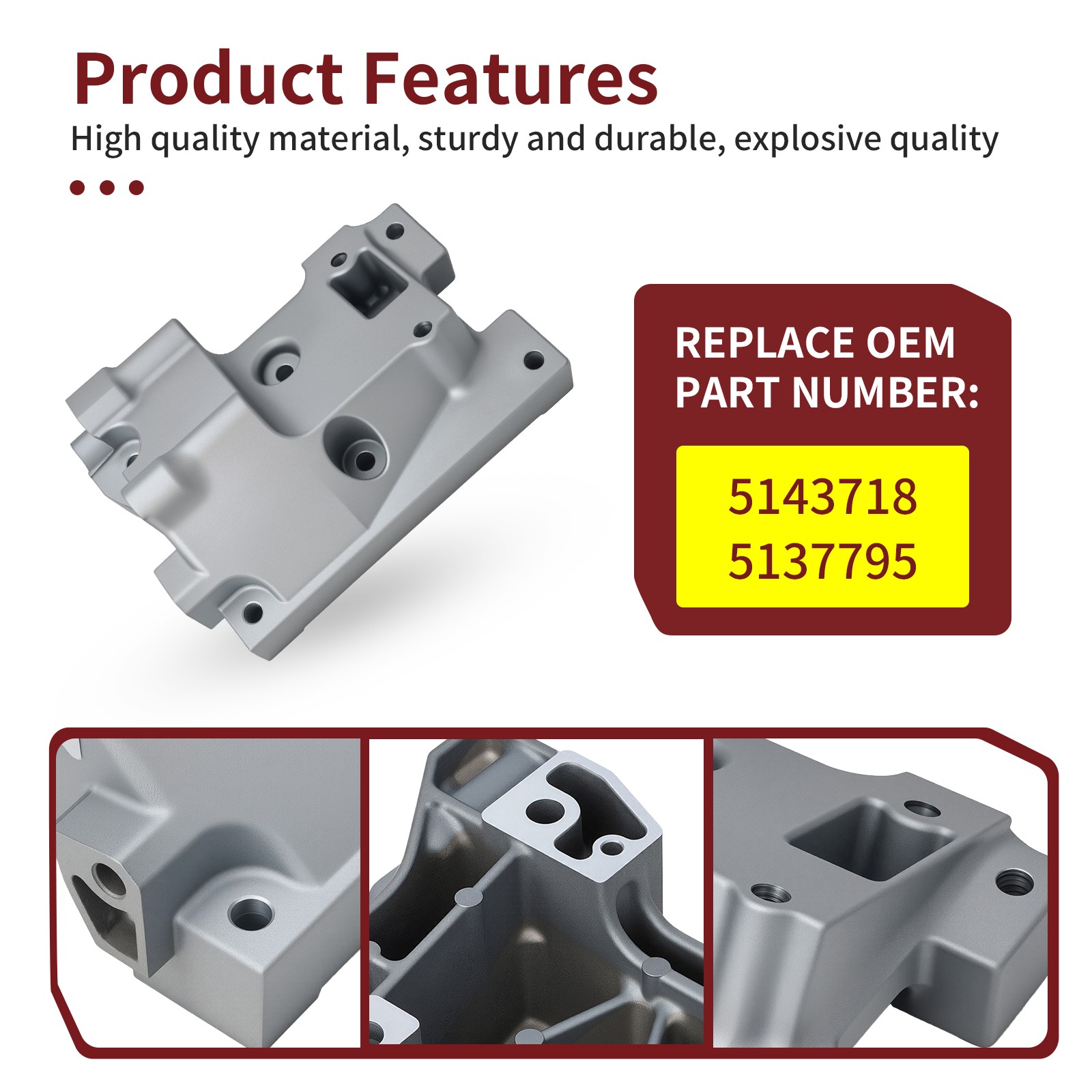 Transmission Joint Bracket 5143718 For Polaris RZR S 1000, S4 1000 EPS 2015-2020