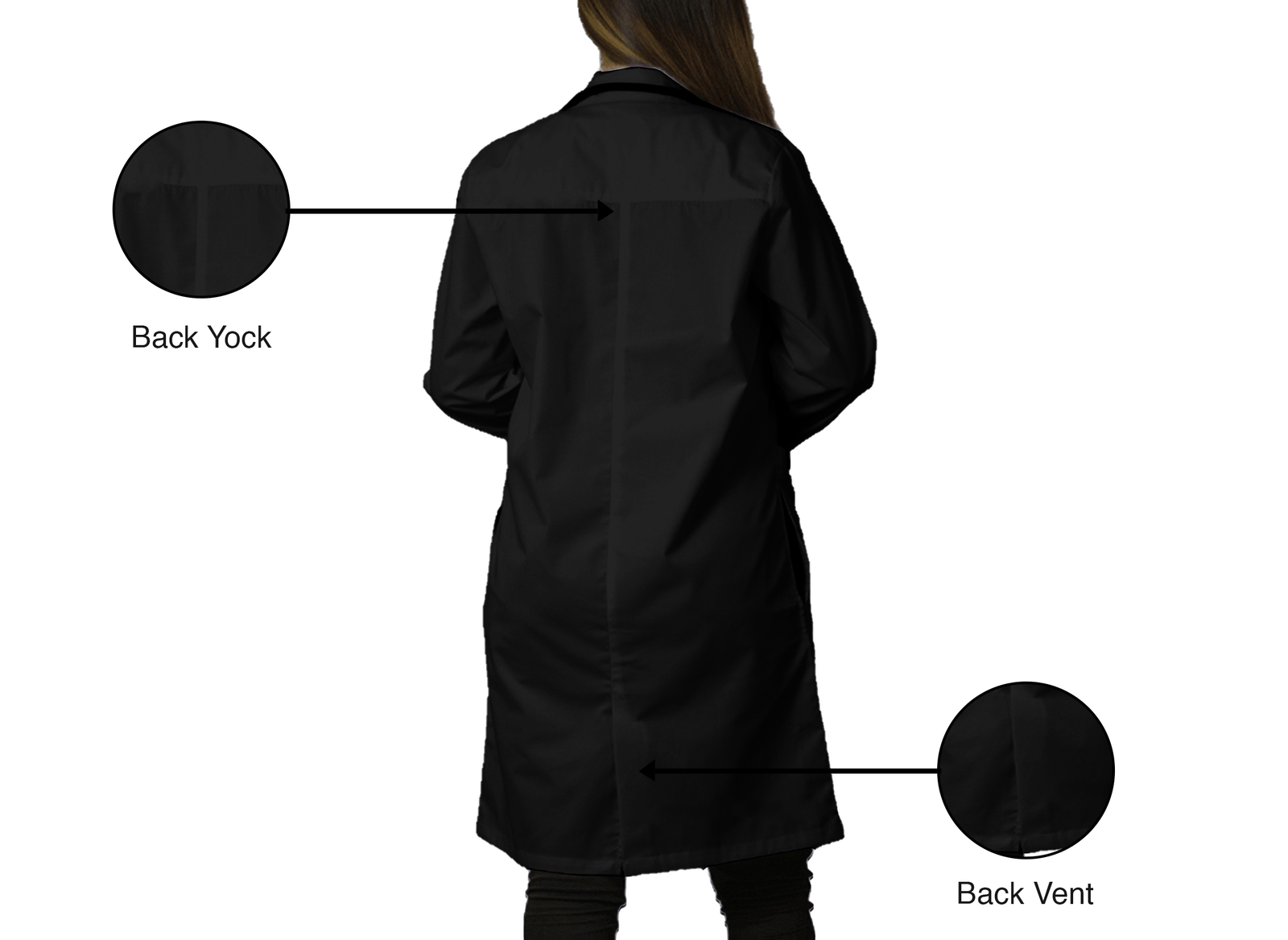 HEEDFIT Premium Quality Unisex Lab Coat, Ultra-Comfortable Poly-Cotton 40? Long