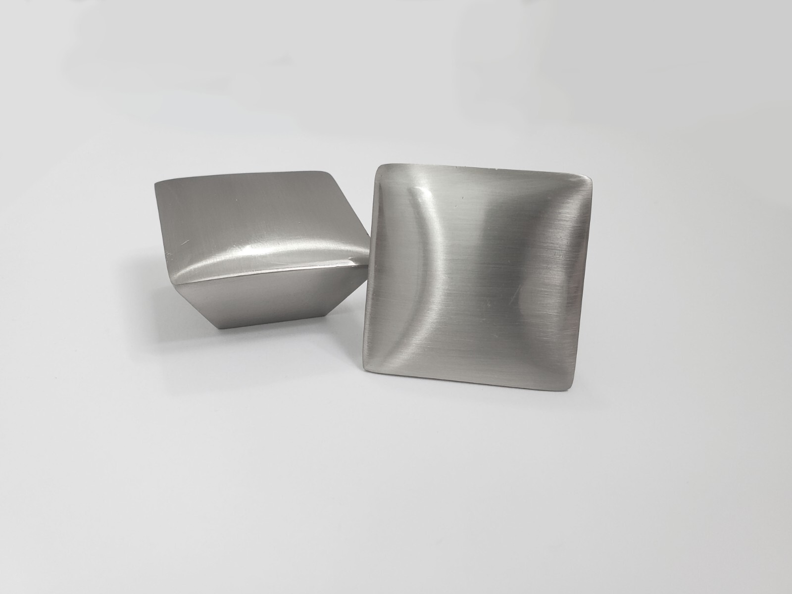 Discount Square Kitchen/Bathroom Cabinet Hardware Knob Pull Brushed Nickel